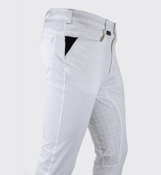 PRISA Engineered Polo White Pant $350AUD