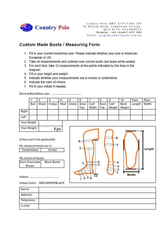 By Order Custom Made Boots With Boot Bag $1950 AUD (Takes Up to 3 Weeks)