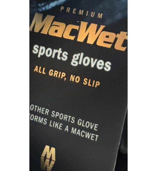 MacWet Gloves Right Hand $95 AUD